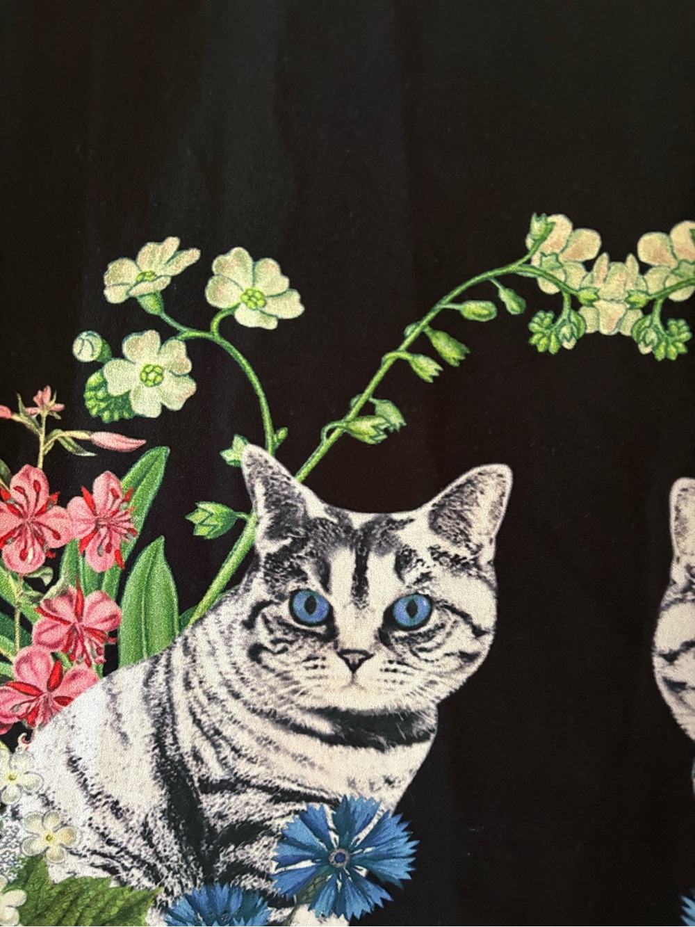Ted Baker cat t-shirt, jersey backed